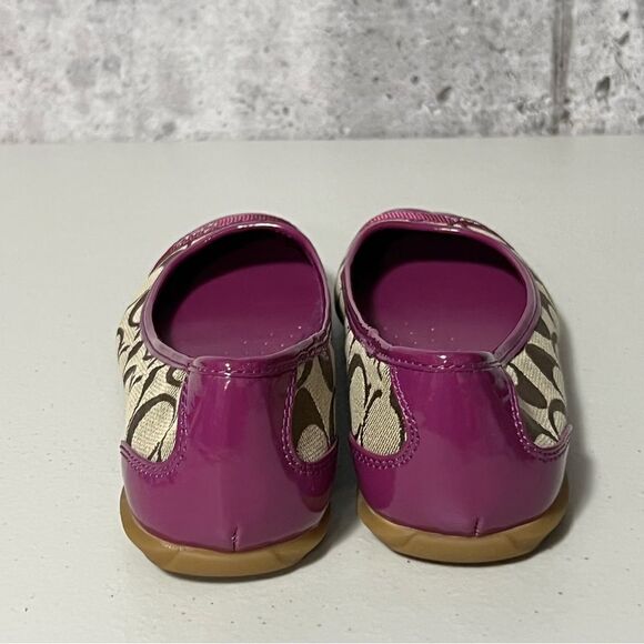 𝅺coach Monogram Cecile Cap Toe Ballet Flat - Picture 4 of 11